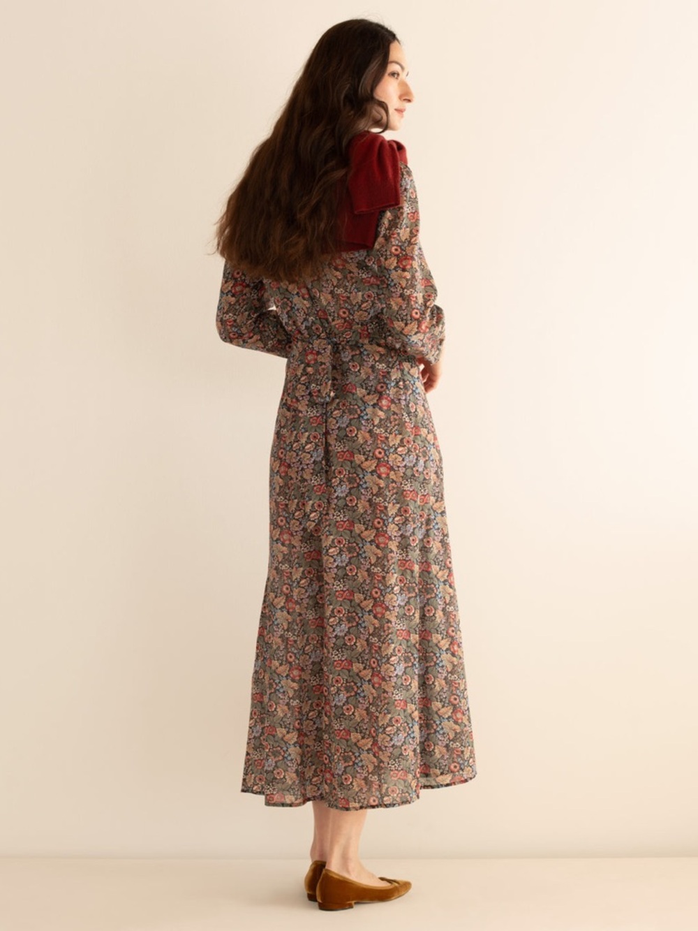 Doen CHARLESTON DRESS in wildberry thicket - size S - Picture 3 of 9